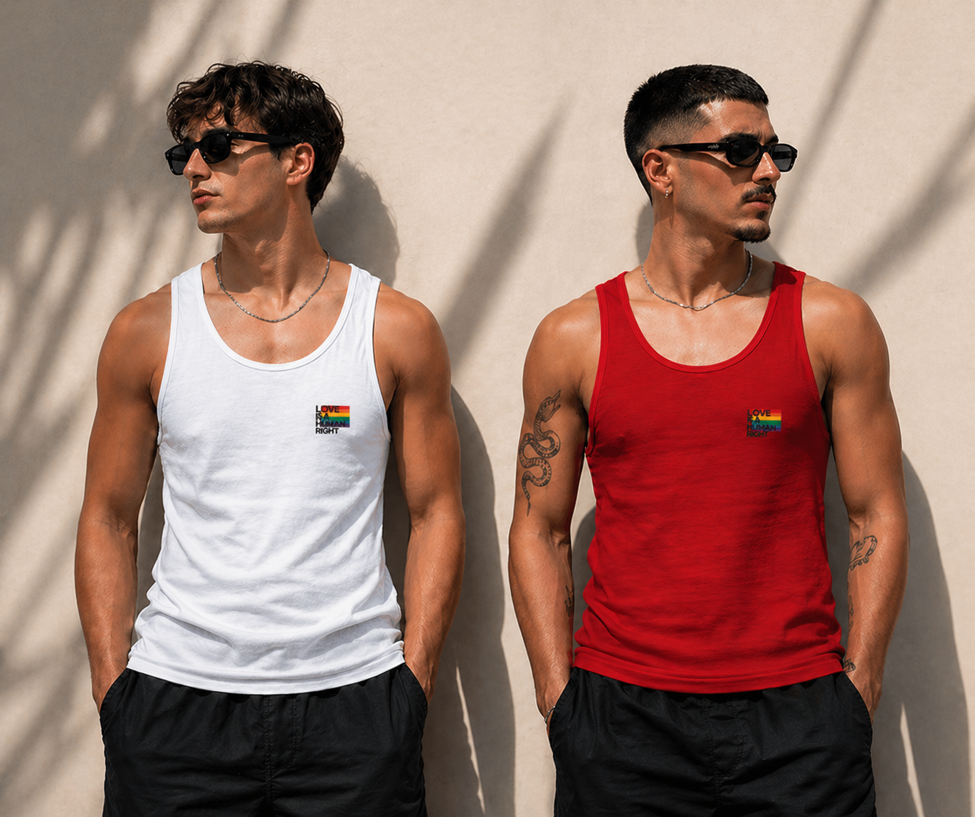 Love Is A Human Right Tank Top - Minimal