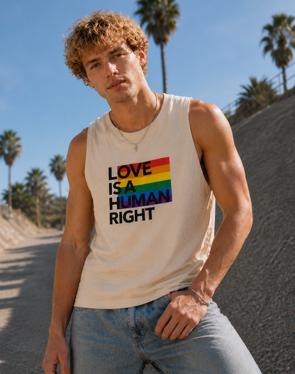 Love Is A Human Right - Muscle Tank