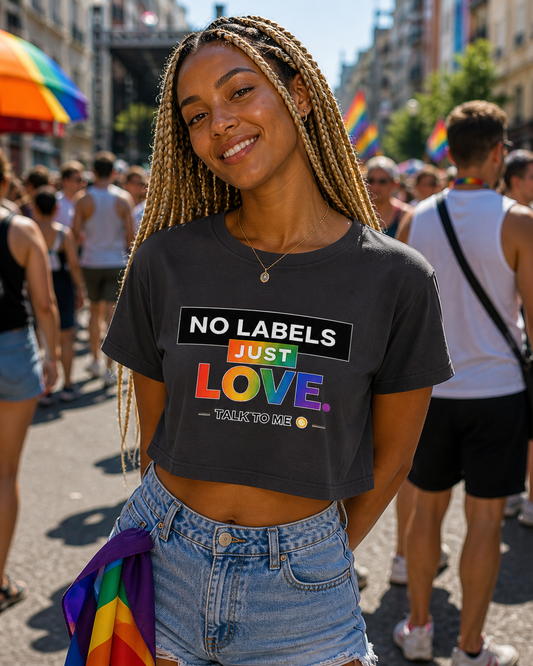 No Labels Just Love – Talk To Me – Crop Top