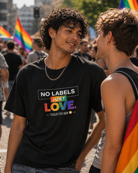 Keine Labels, nur Liebe – Sprich mit mir – T-Shirt