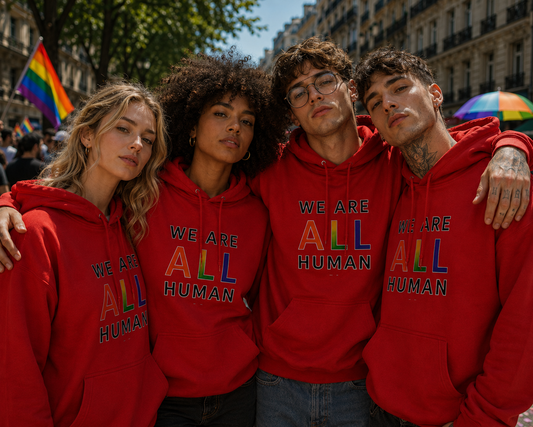 Todos somos humanos - Sudadera con capucha