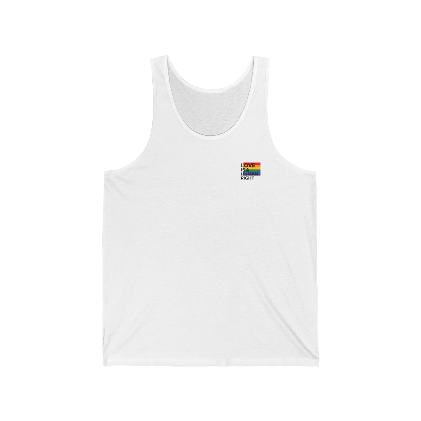 Love Is A Human Right Tank Top - Minimal